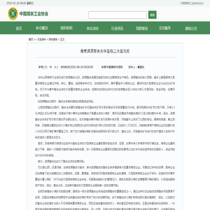 煤炭资源整合主体面临三方面风险 - 研究报告 - 中国煤炭工业协会